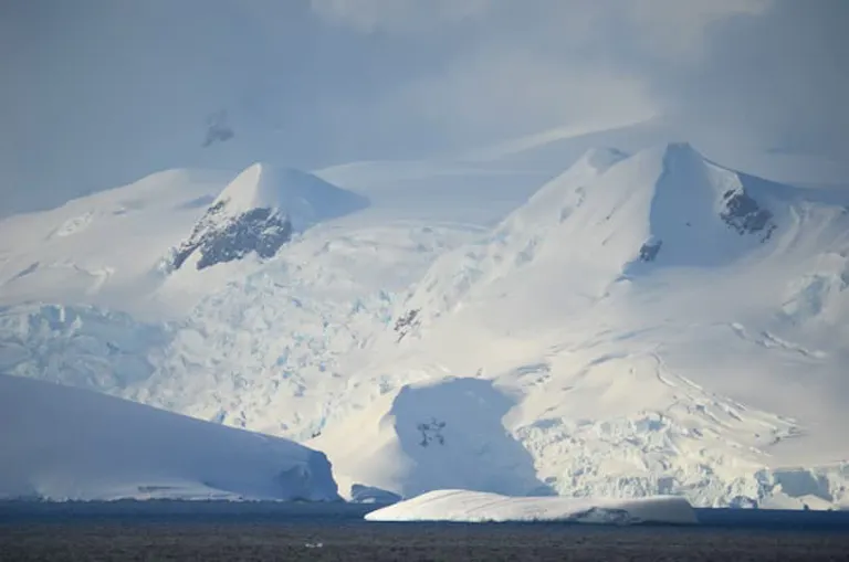 icy glaciers in Antarctica