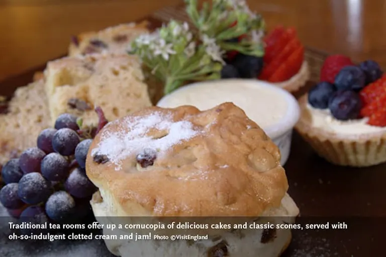 Enjoy teas and delicious cakes and classic stones, with clotted cream and jam on your England village to village tour