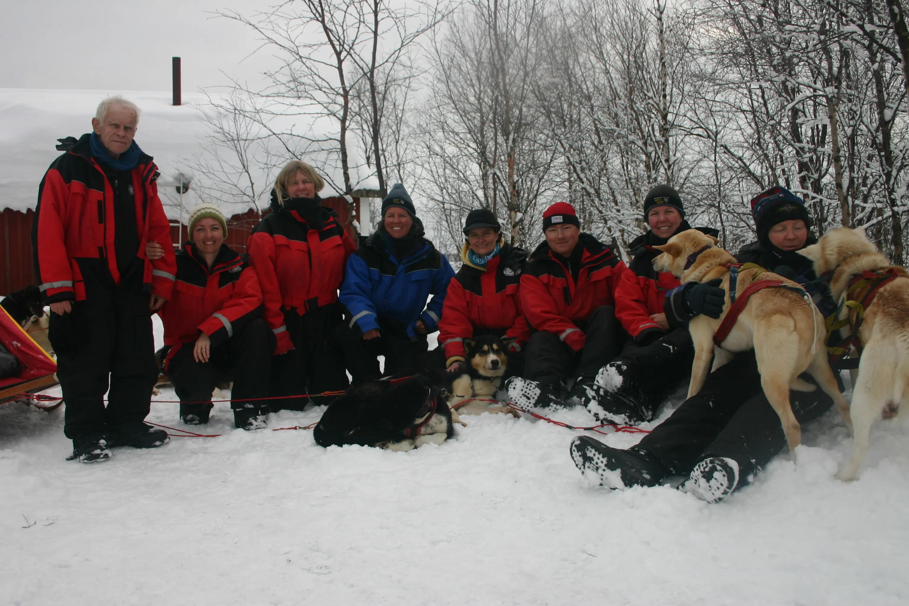 A group of people posing for a photo.
