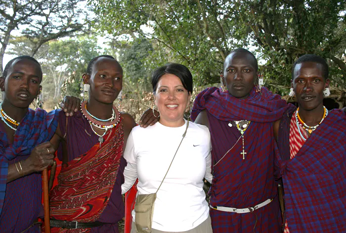 A group of people posing for a picture.