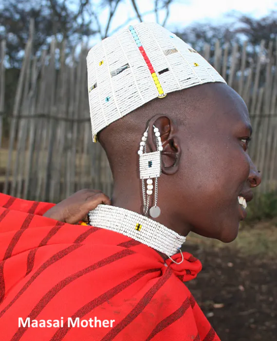 Masai mother - masai tribe, kenya.