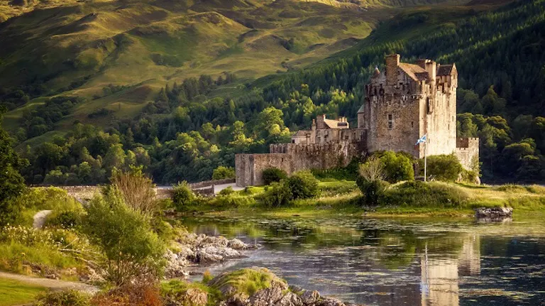 walk to a local medieval castle on your summer hike in Europe