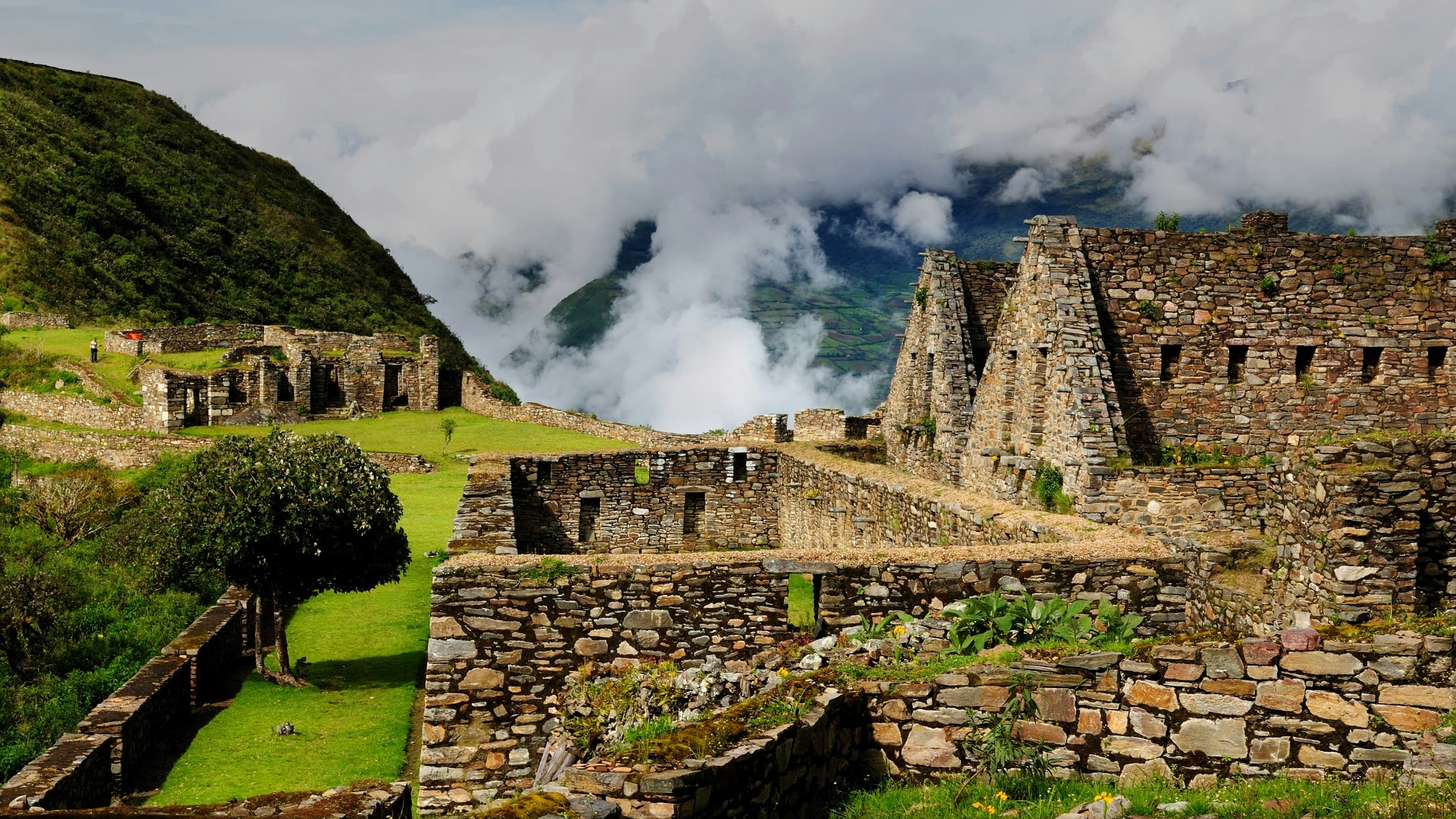 The ruins of machu picchu.