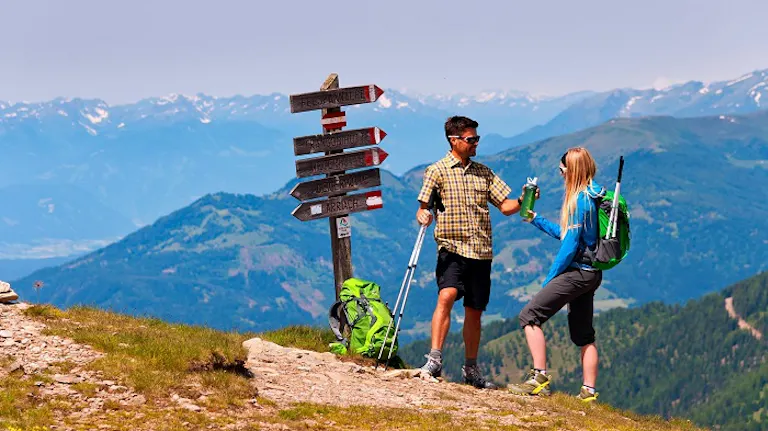 trekking the highest peak of a mountain in Europe