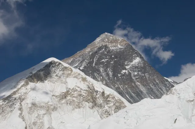 An image of a mountain with snow on it.