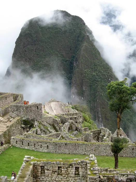 The ruins of machu picchu.
