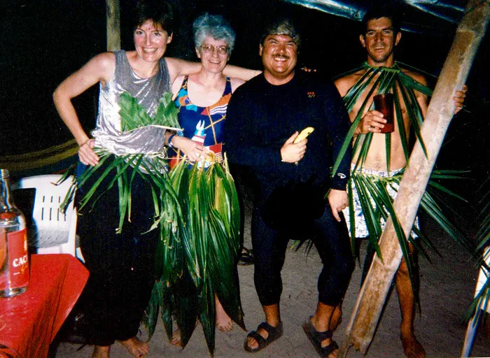 A group of people posing for a picture.