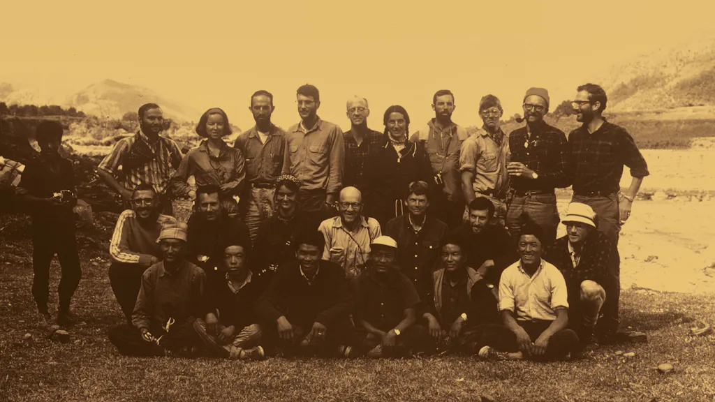 A group of men posing for a photo.