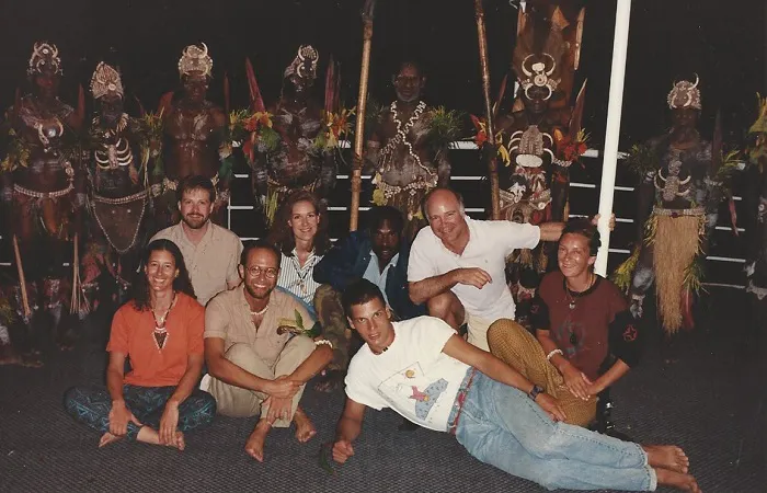 A group of people posing for a photo.