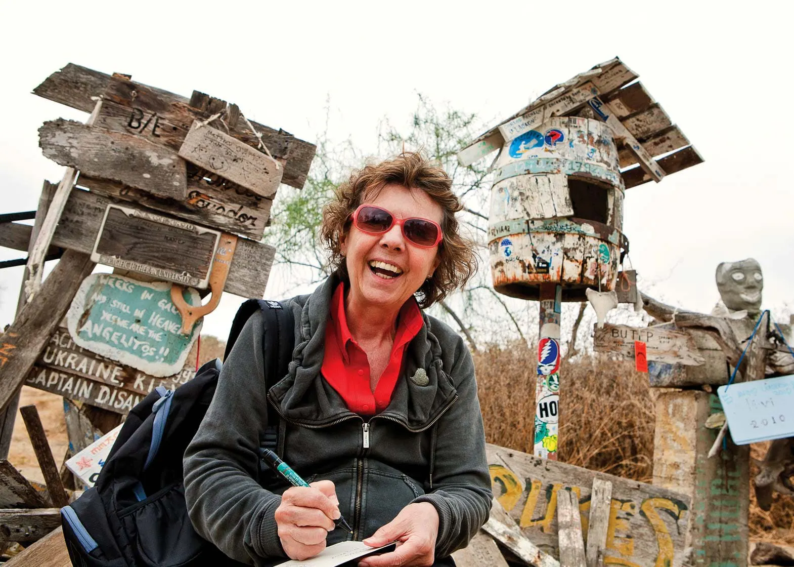 A woman exploring the Galapagos Islands.