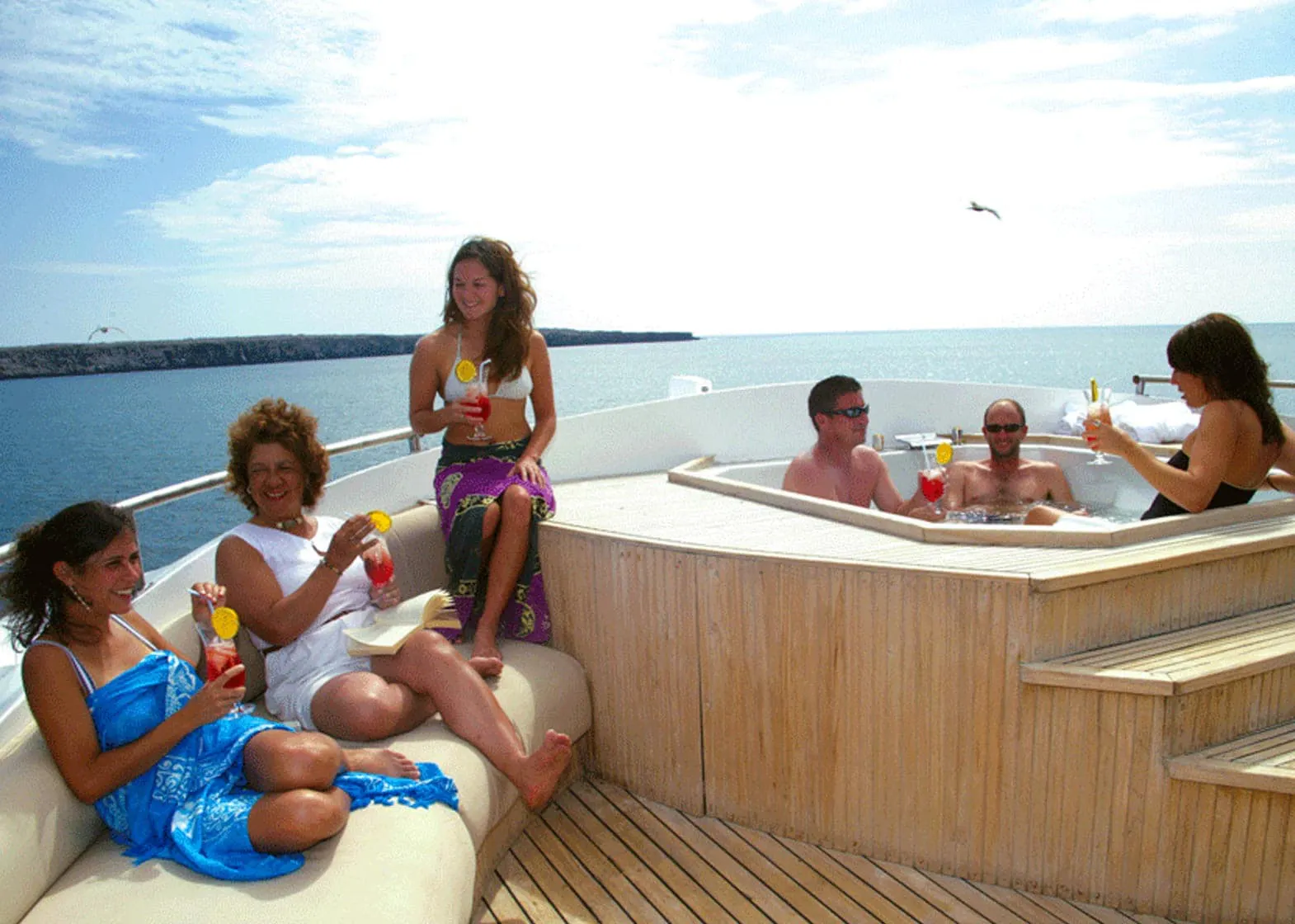 Integrity Adventure Tours offers a luxurious hot tub experience on their yacht.