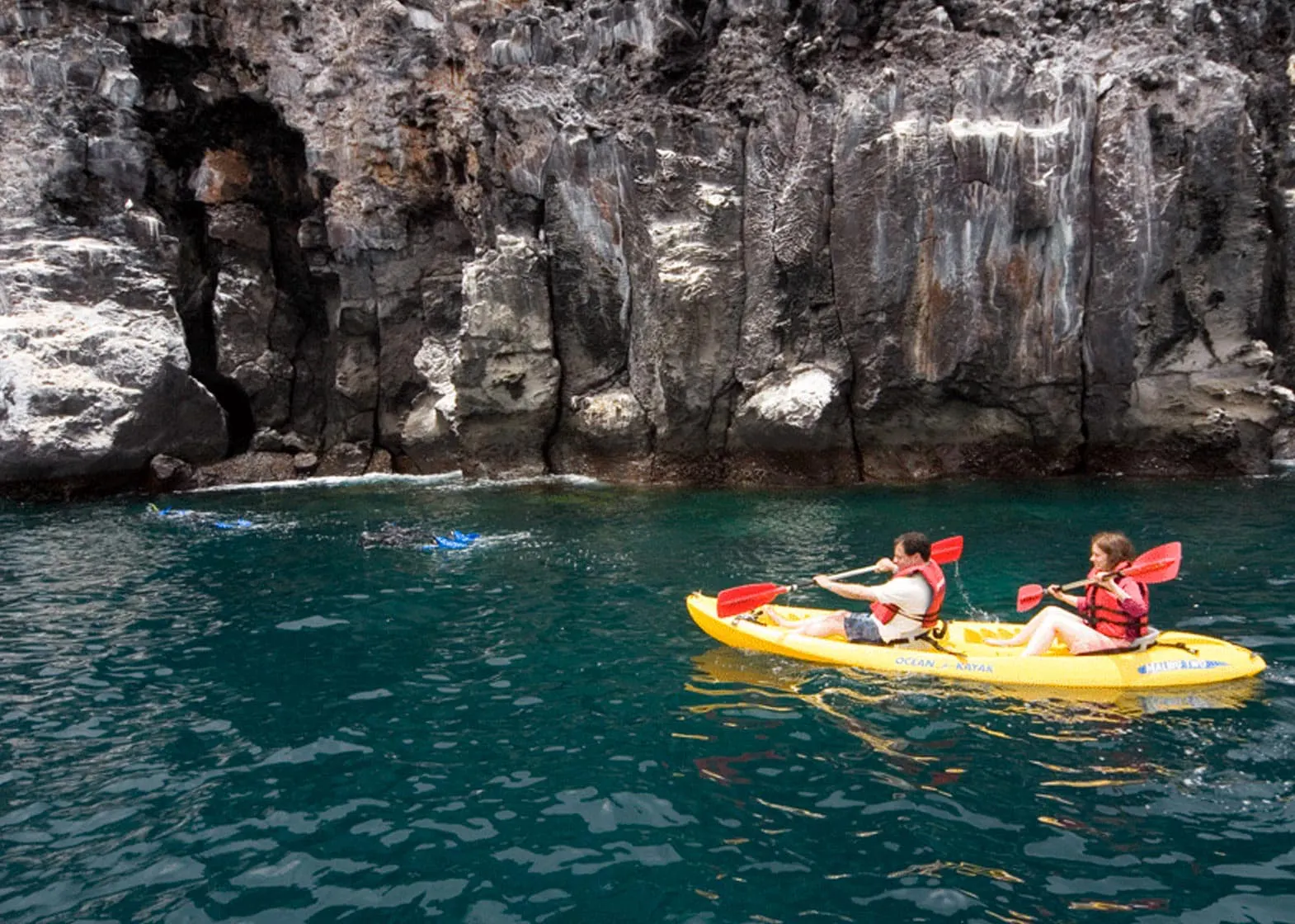Integrity Adventure Tours offers exciting kayaking experiences with stunning cliff views.