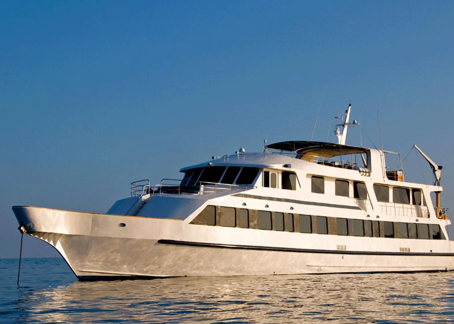 Integrity Adventure Tours offers a thrilling experience on their white boat in the water.
