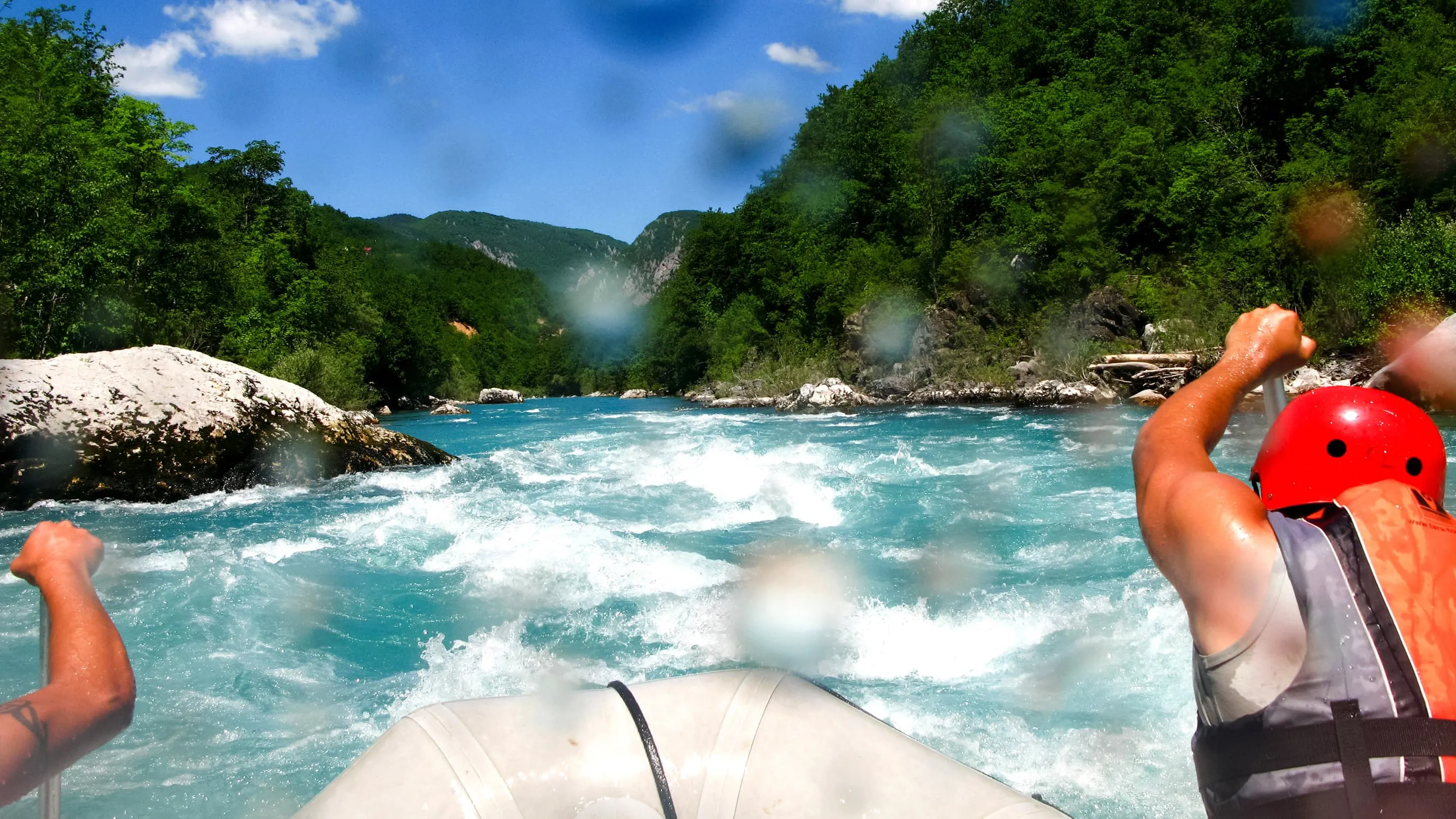 White water rafting in croatia.