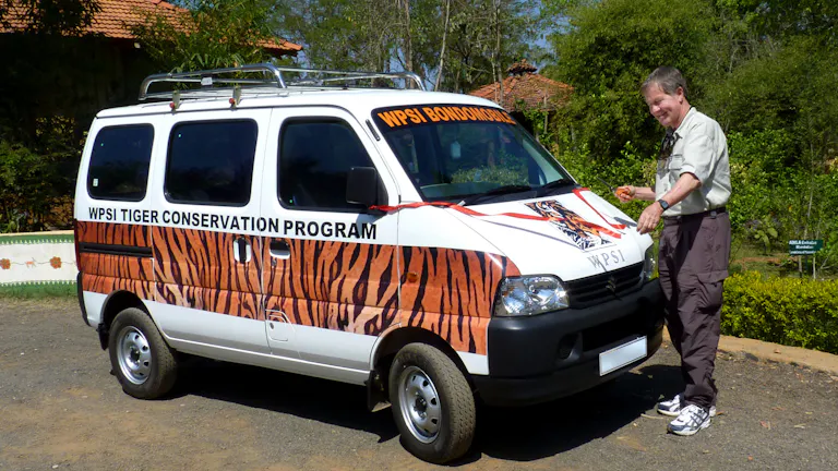 WPSI Tiger Conservation Program branded van