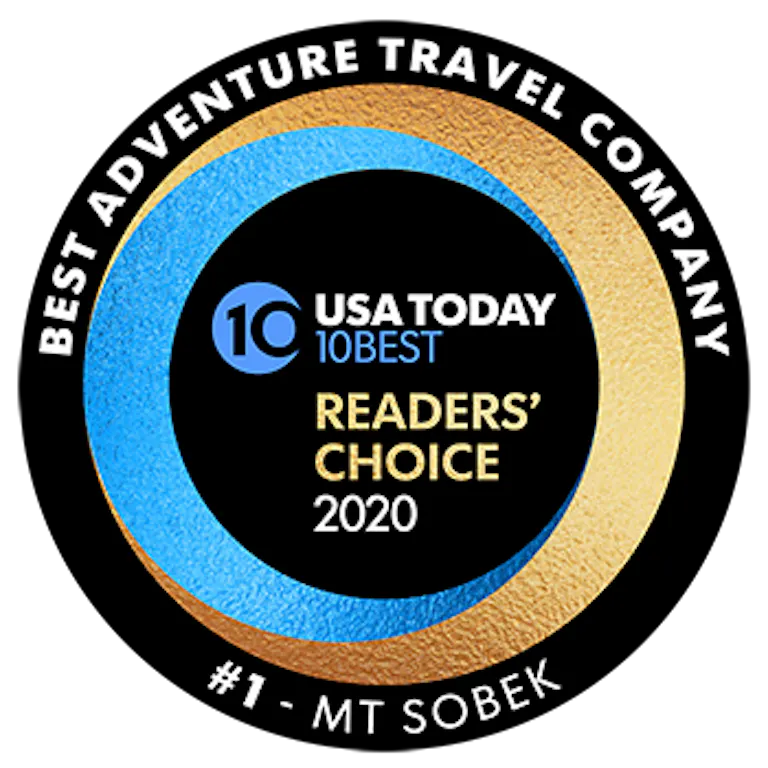 Best Adventure Travel Company - MT Sobek #1 - USA Today 10Best Readers' Choice 2020