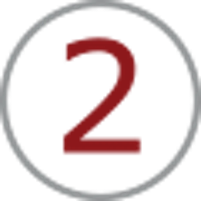The number two in a circle on a black background.