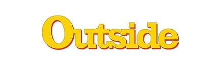 The logo for outside on a white background.