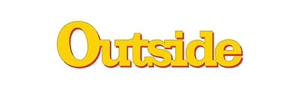 The logo for outside on a white background.
