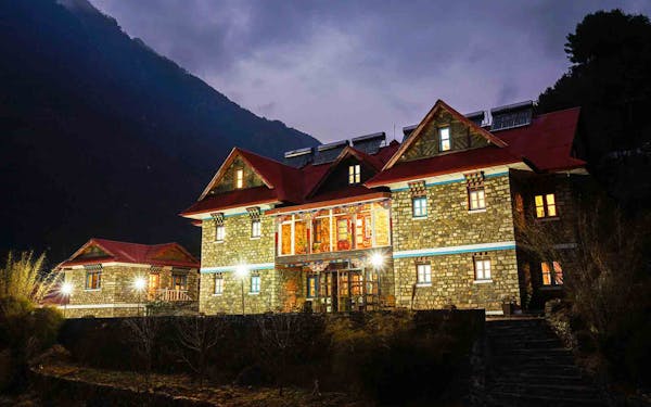 The Nepal Trekking hotel is located in a building.