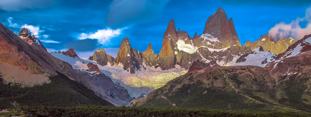 Mountain range as part of our Patagonia Trekking Tours
