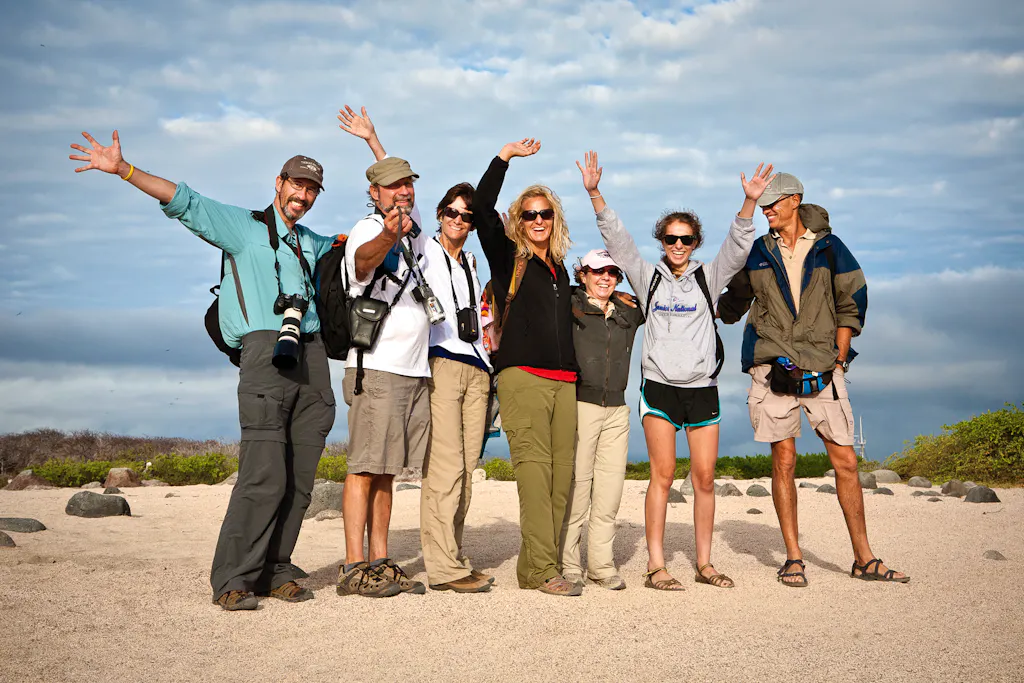 A group of people posing for a photo.
