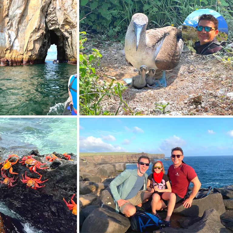 Massimo at the Galapagos