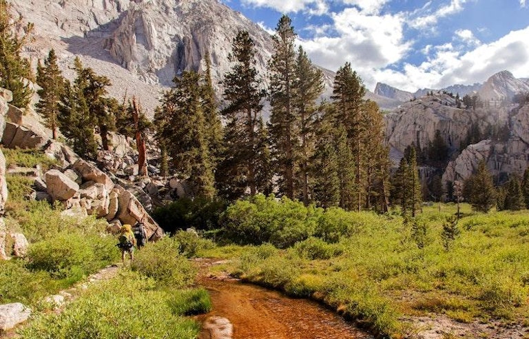 Hikers on the John Muir Trail Southbound