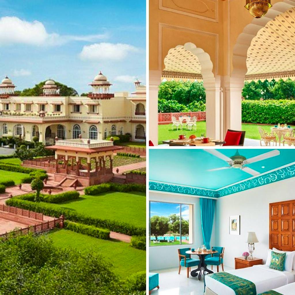 Jai Mahal Palace in the 15 day India Royal Rajasthan and Pushkar Camel Fair Tour with MT Sobek 