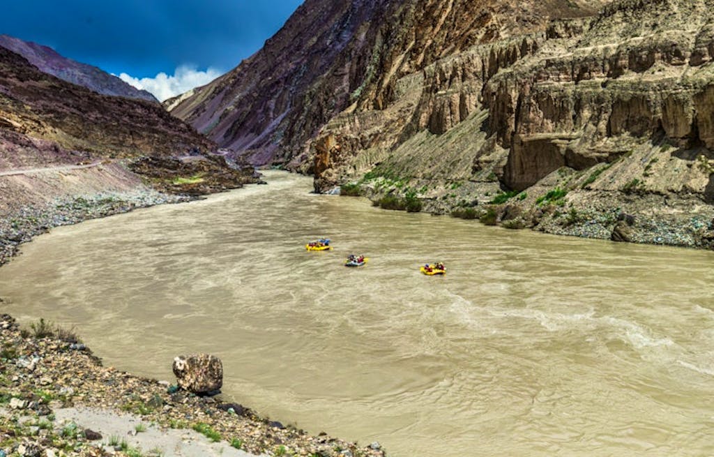 adventure rafting in the Zanskar River