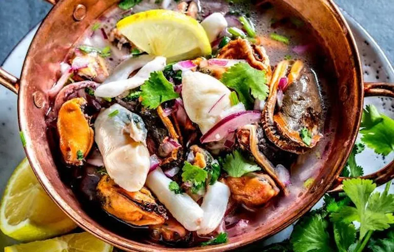 Traditional Peruvian Ceviche dish Traditional Peruvian Ceviche dish