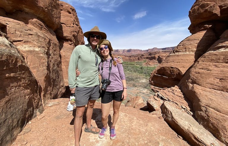 couple's dream to be on the Canyonlands