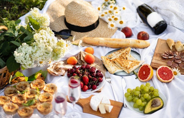 Gourmet picnic along Provence's sun-washed trails