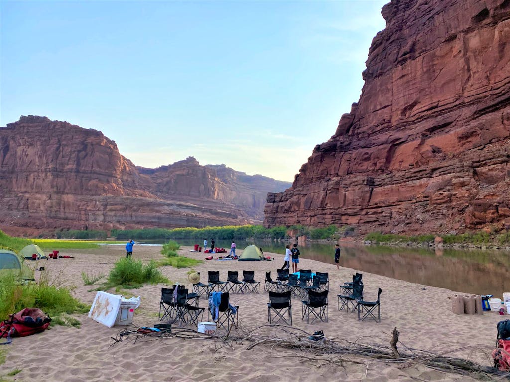 camping in the great outdoors of the Canyonlands