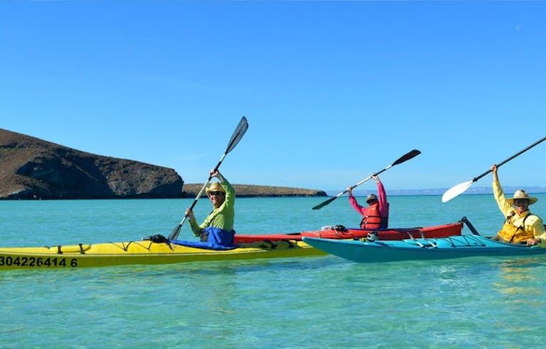 kayaking on calm waters