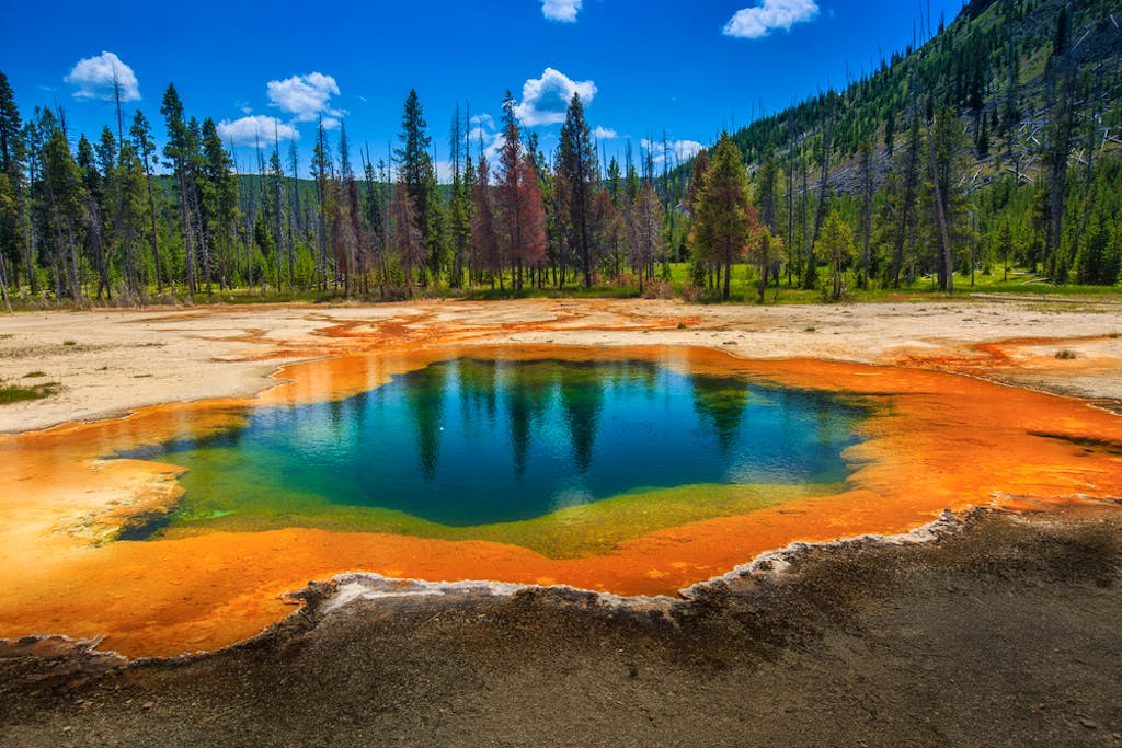Grand Prismatic Spring at Grand Teton National Park - iconic natural wonders of the world