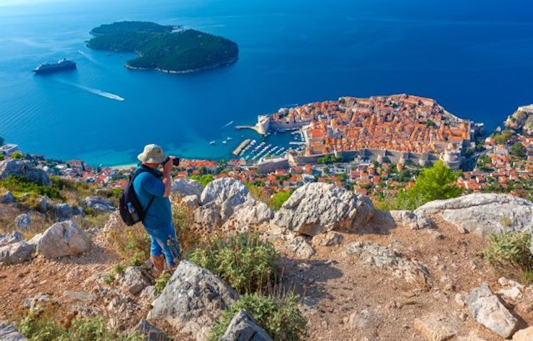 Dubrovnik is a popular traveler spot in Croatia