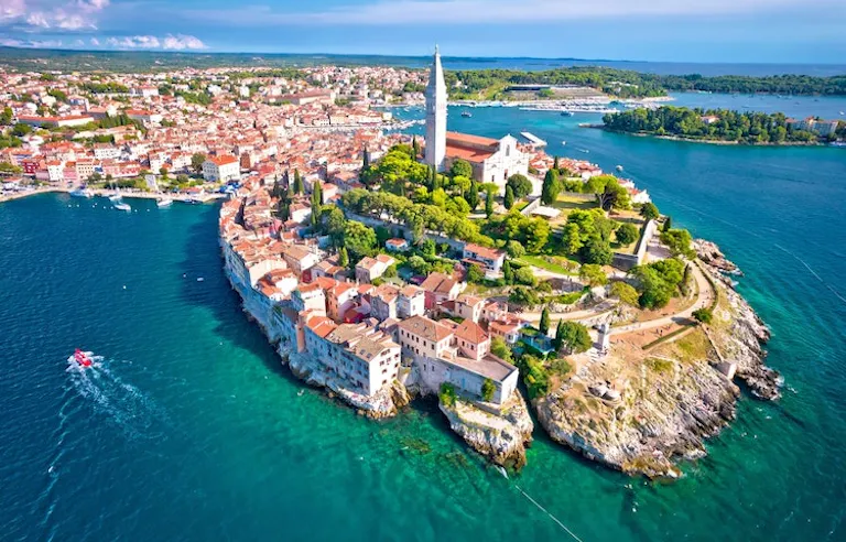 Aerial photography of croatia slovenia & italy