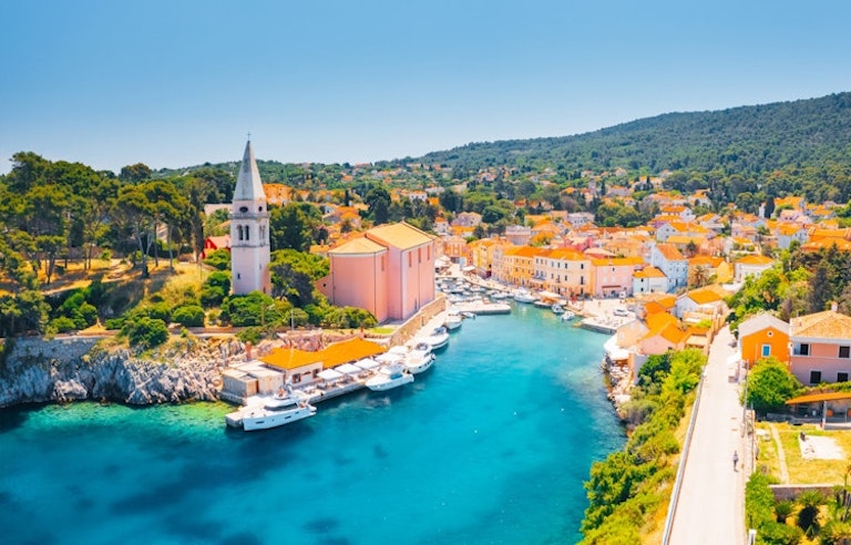 City view of colorful Croatia - daytime vacation