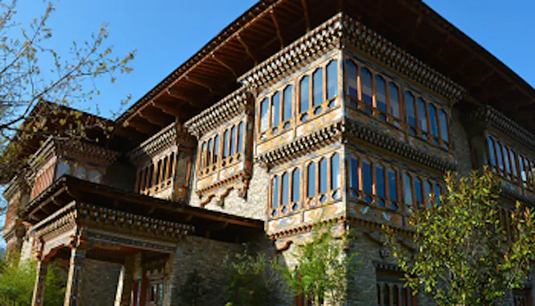 Overnight stay at Zhiwa Ling, a luxury retreat and Bhutanese guesthouse
