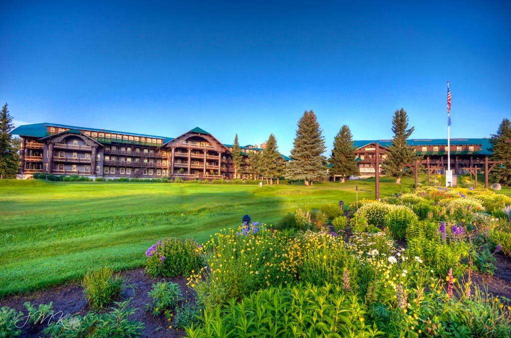 glacier park lodge is an often sought after accommodation in montana glacier national park in the United States