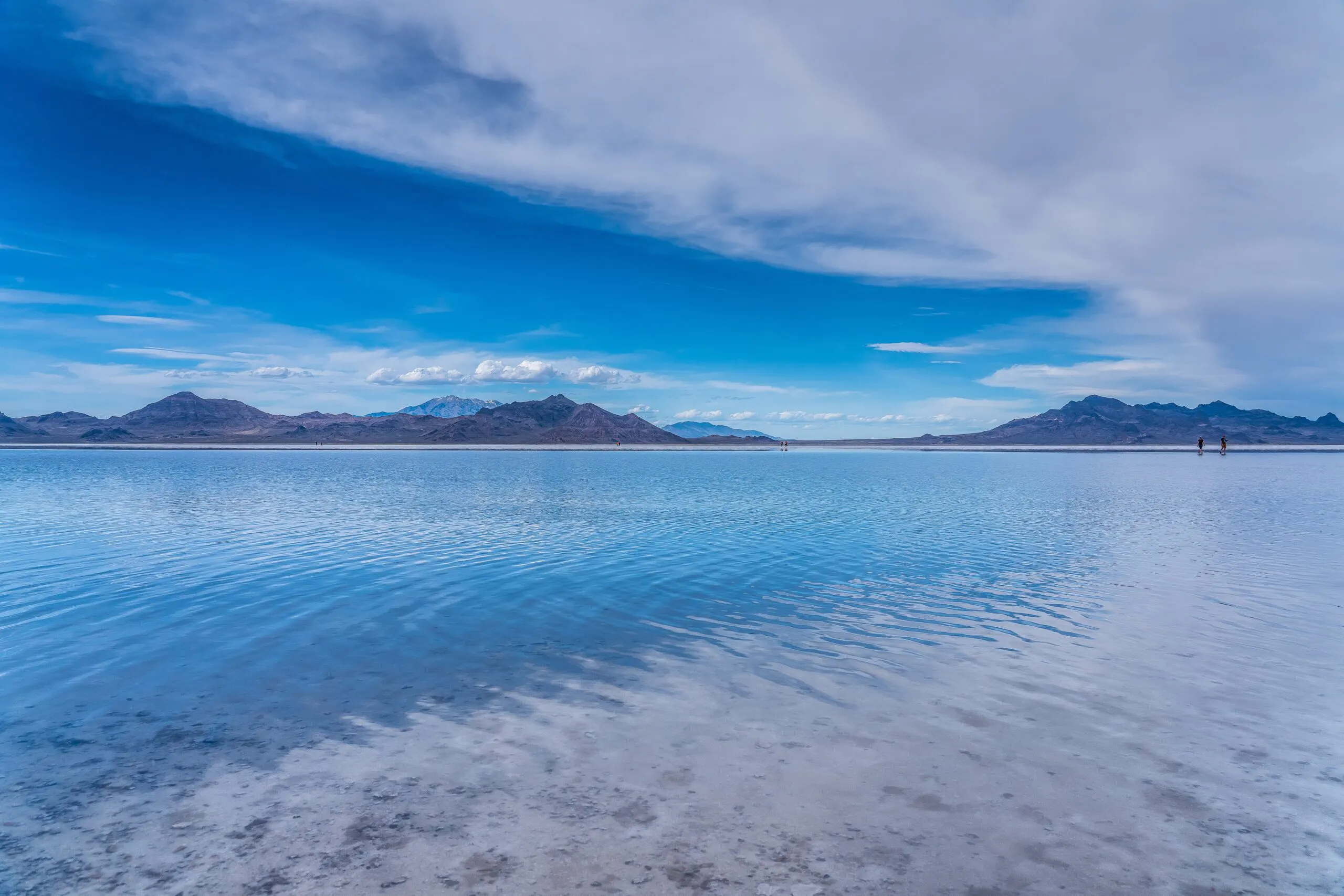 view of saltwater lake in Utah