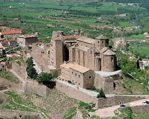 Landscape view of the Parador de Cardona castle located in Catalonia
