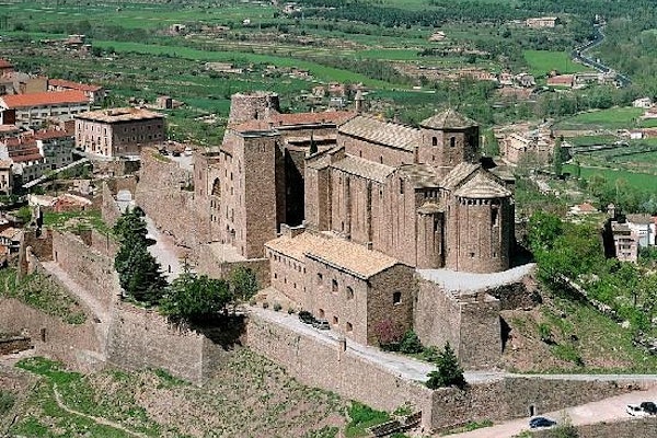 Landscape view of the Parador de Cardona castle located in Catalonia