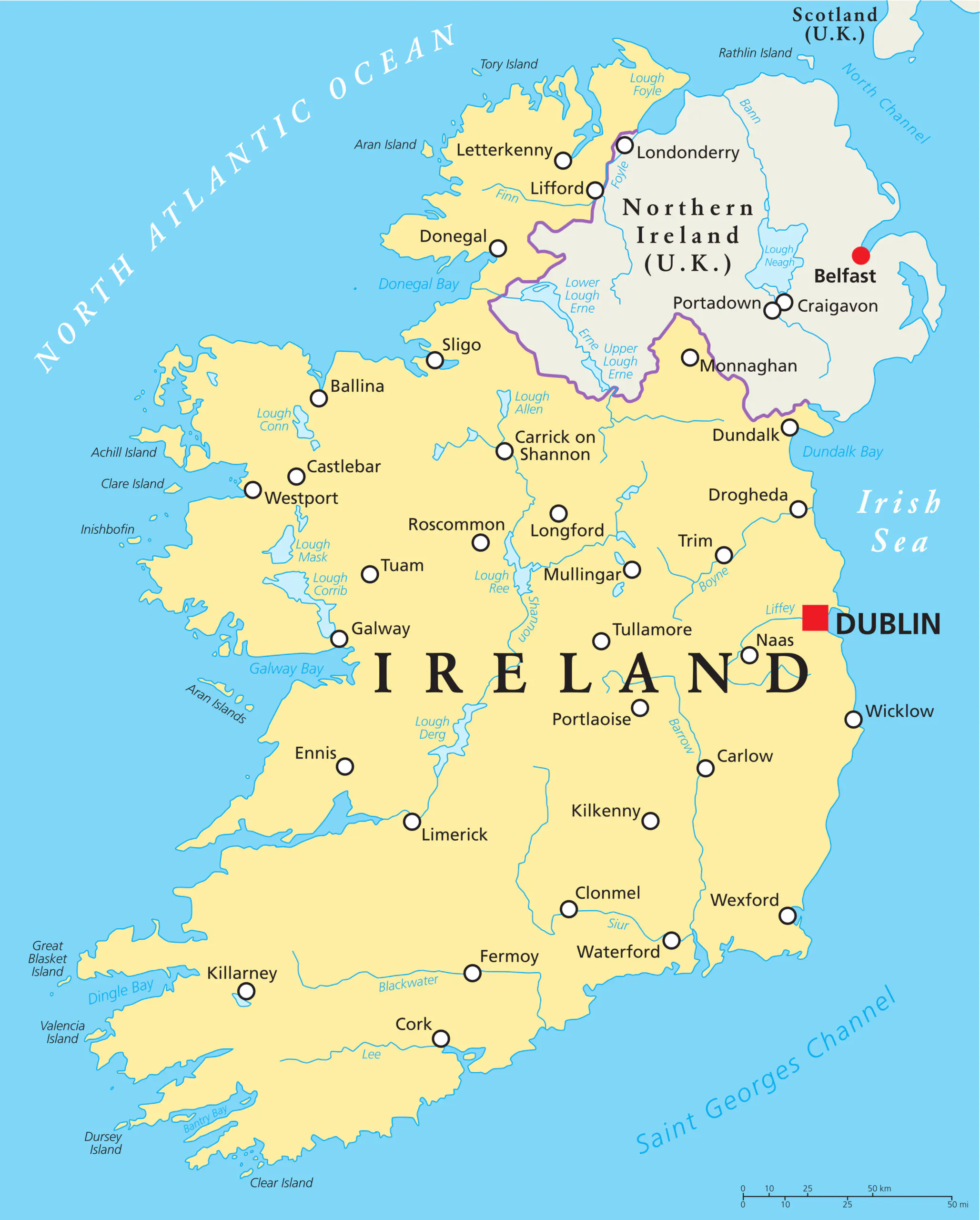Map of Ireland