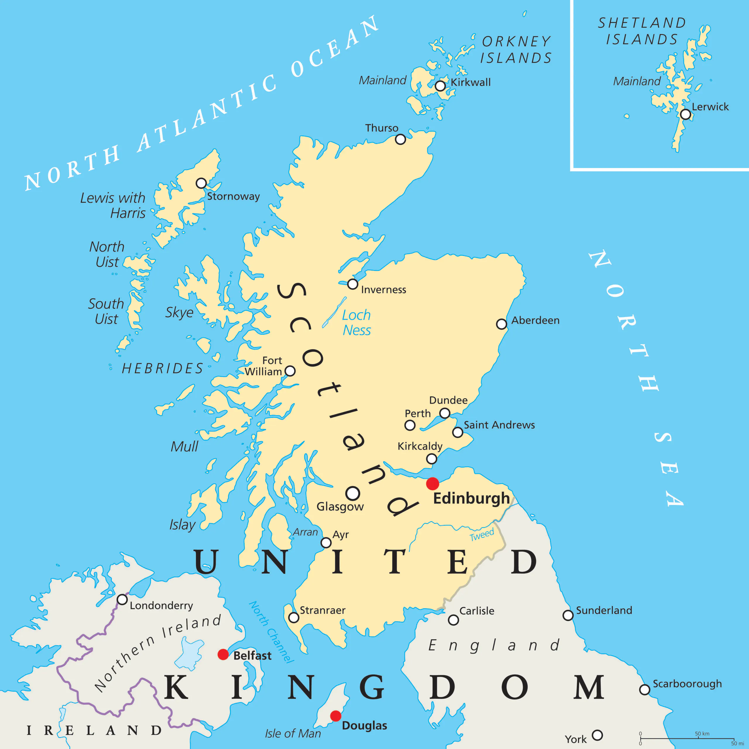 Map of Scotland
