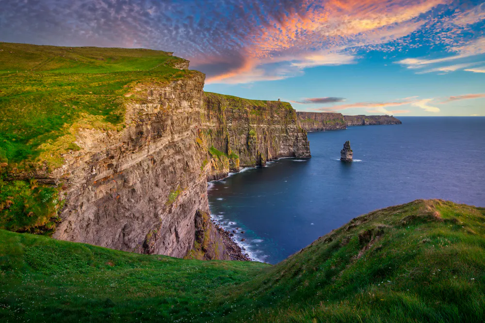 Tourists embarking on a scenic Ireland north to south hiking guided tour