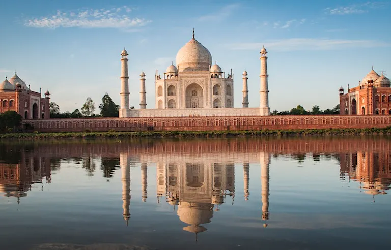 Tourists exploring one of India's religious historic gems, the Taj Mahal!