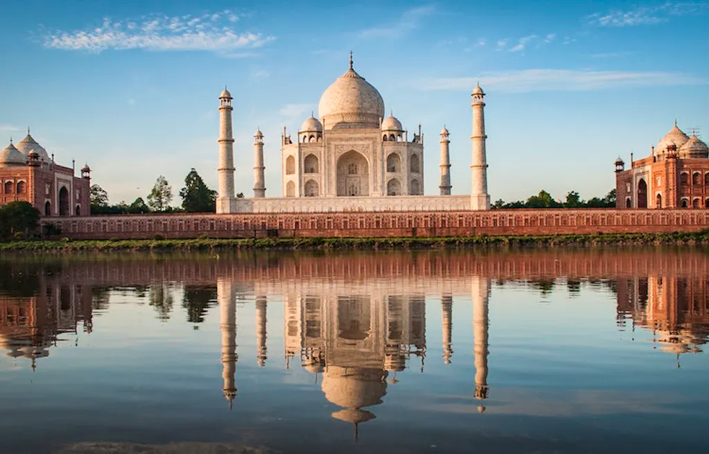 Explorers touring Agra, the city where the Taj Mahal and other historic gems live in