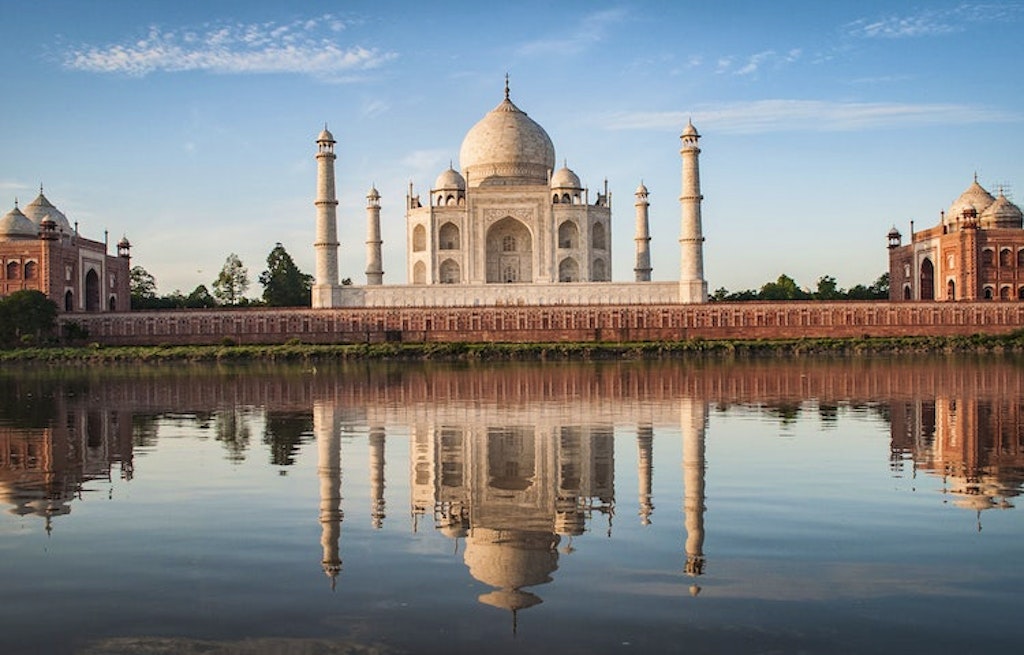 Explorers touring Agra, the city where the Taj Mahal and other historic gems live in